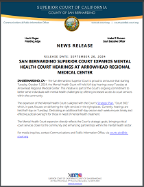 SBSC Expands Mental Health Court Hearings at ARMC